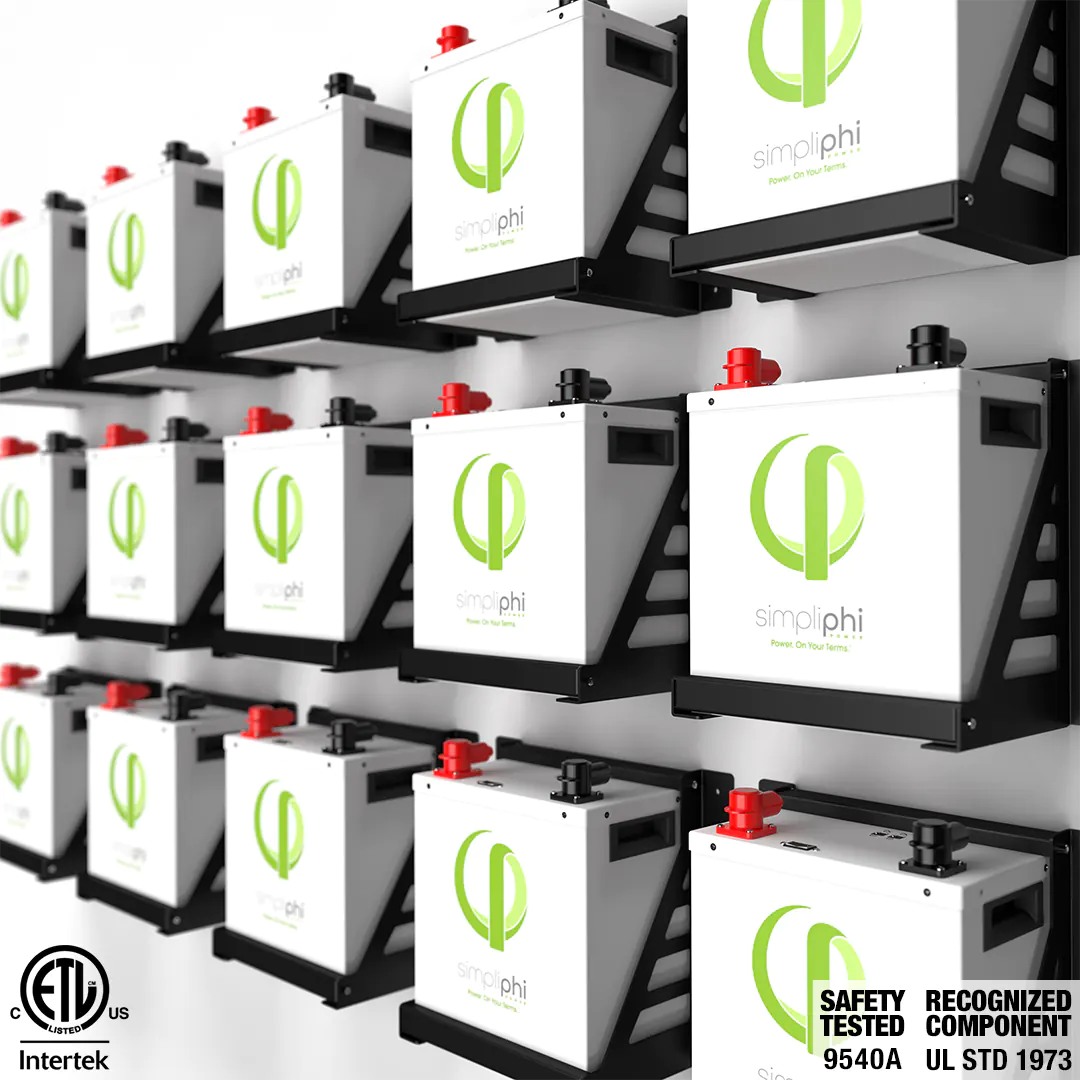 Wall of PHI 3.8-M™ BATTERIES